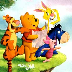 Winnie et ses amis sur une cOline